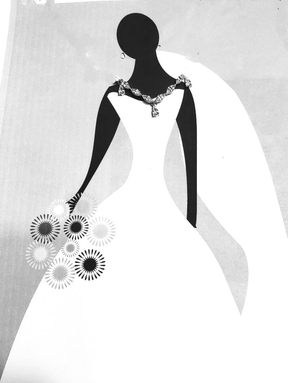 Perfect Wedding Jewelry | Swarovski Louison Rhodium Crystal Necklace NIB 5419242